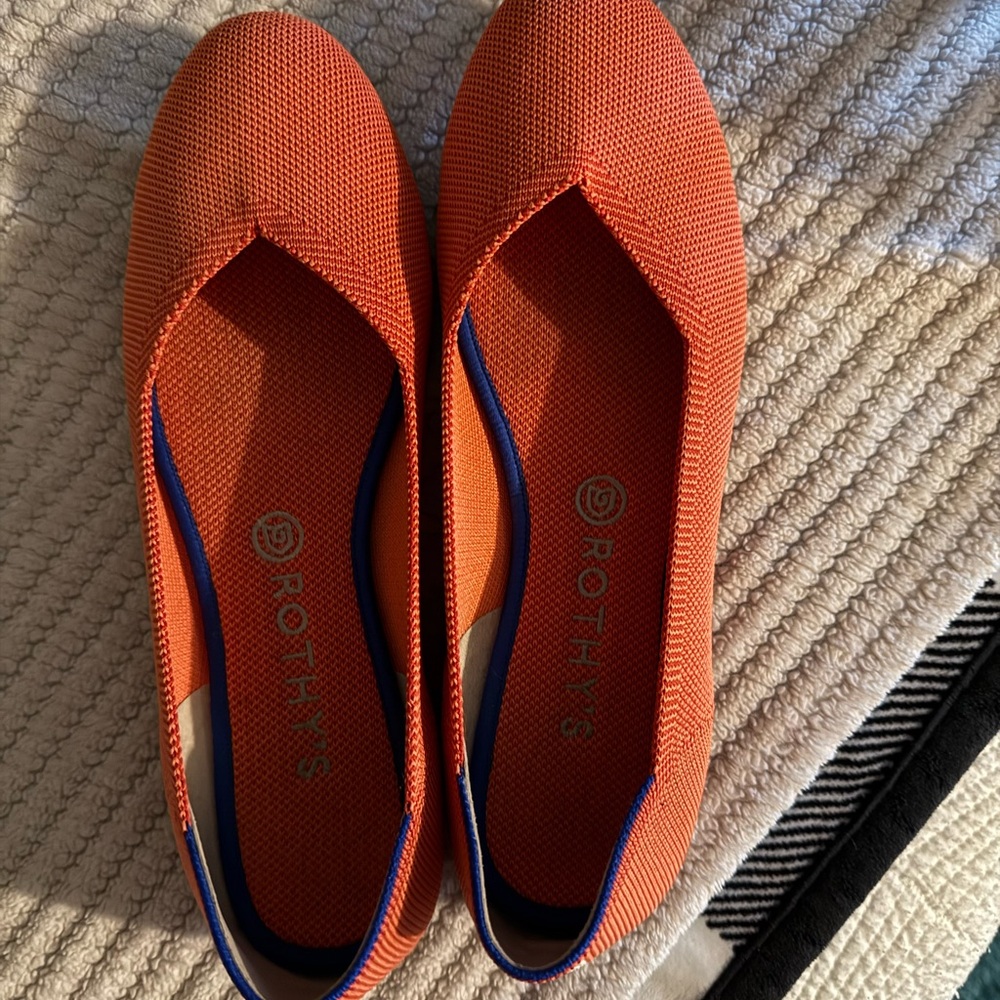 Rothy's Vibrant Orange Flats